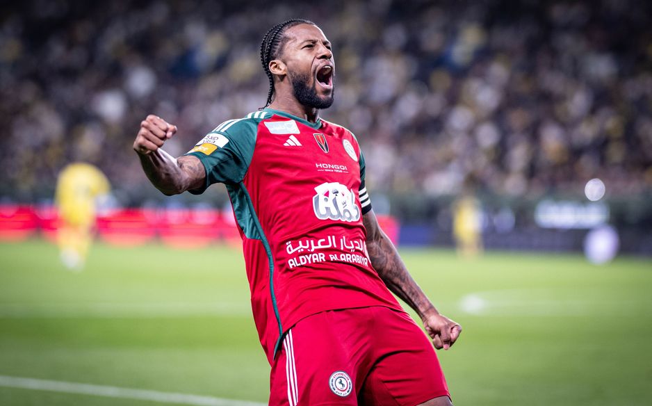 Georginio Wijnaldum celebrates Al Ettifaq win at Al Nassr