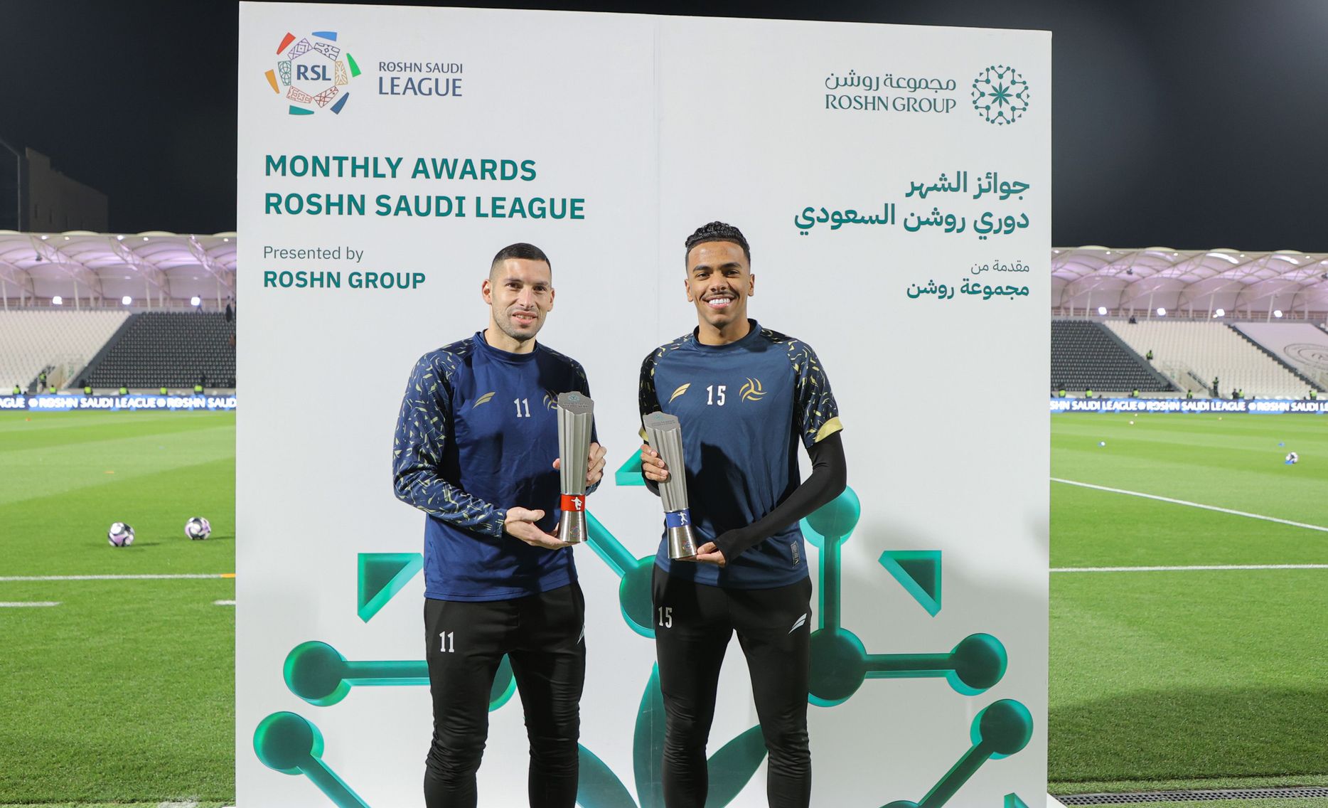 Al Shabab pair Cristian Guanca and Musab Al Juwayr win RSL awards for February