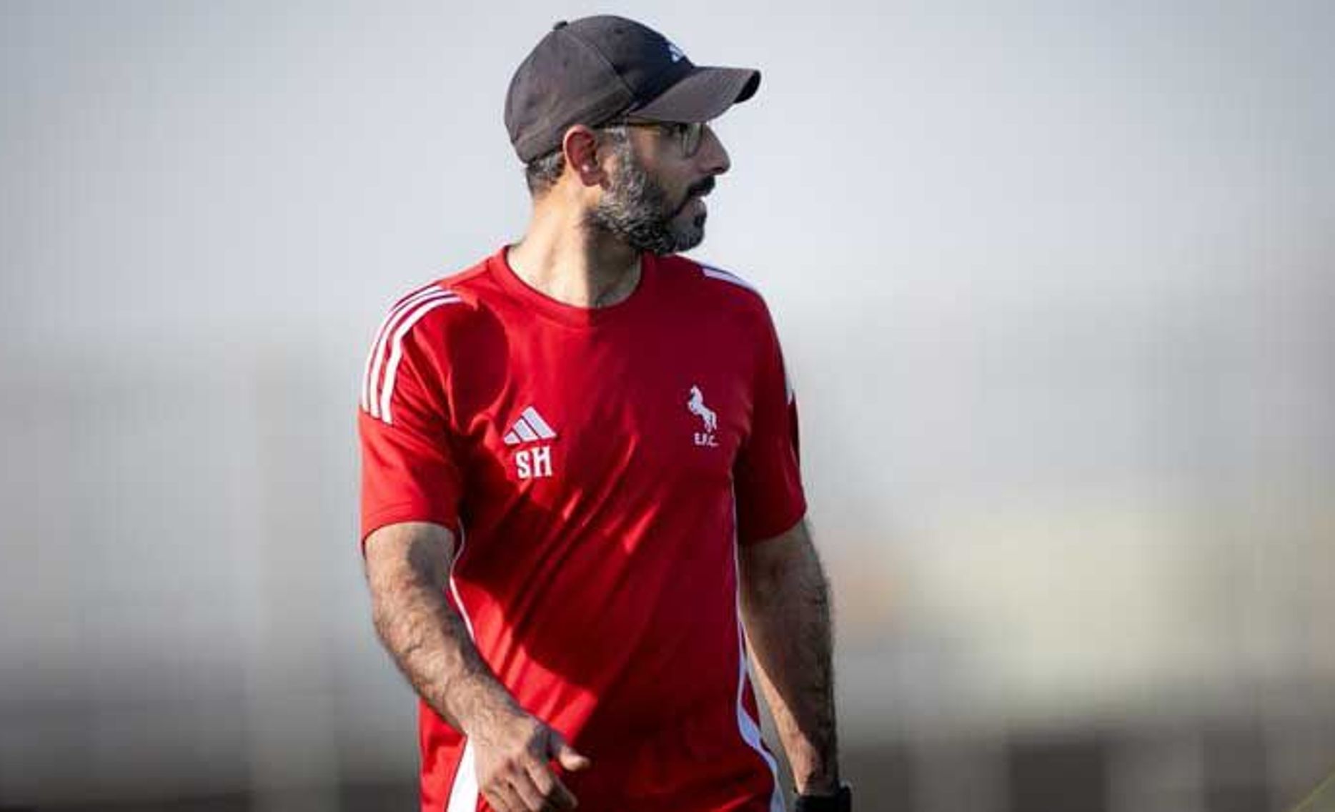 سعد الشهري أثناء الإعداد لديربي الشرقية