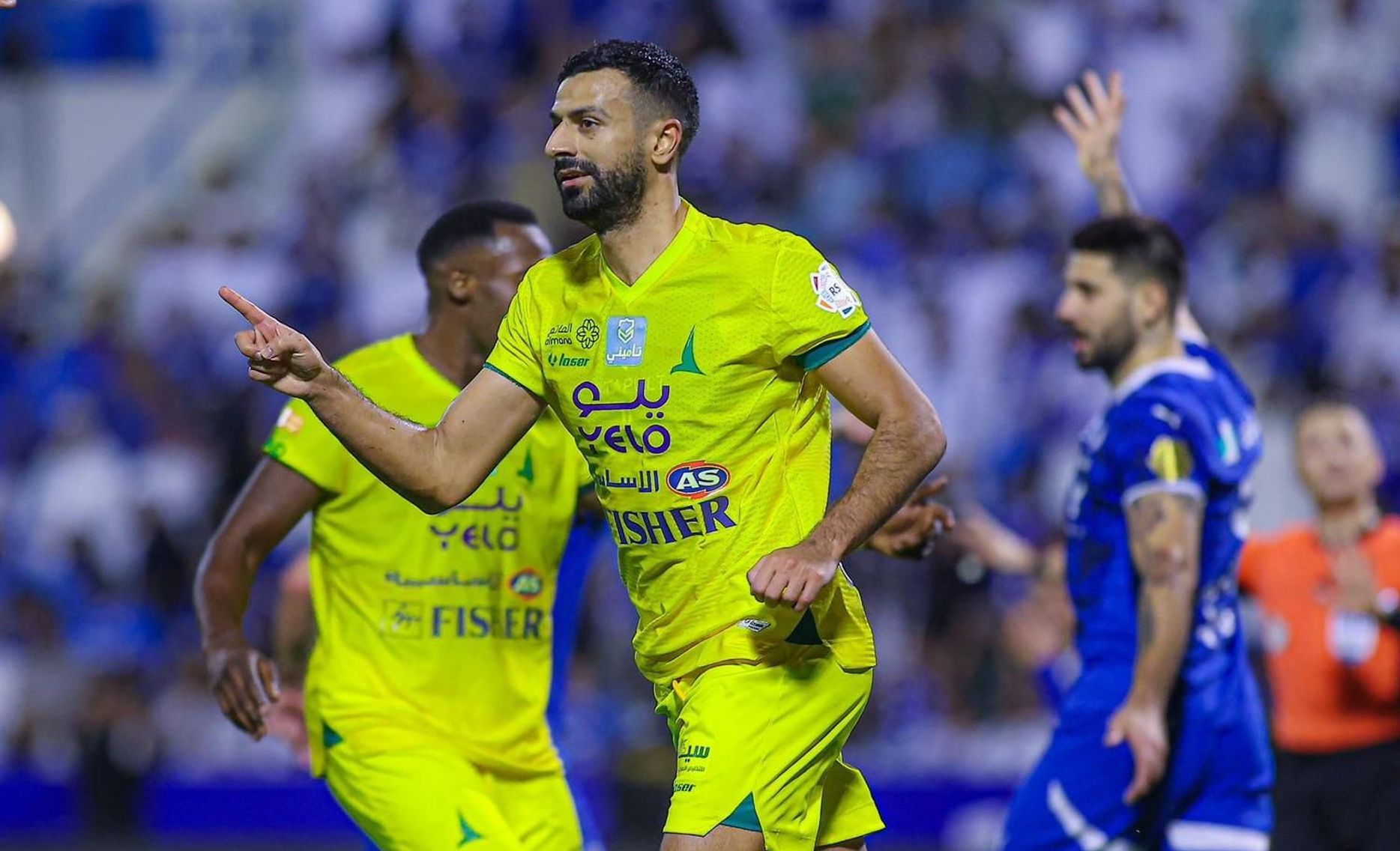 عبد الله آل سالم صاحب ثنائية الخليج في الانتصار على الهلال