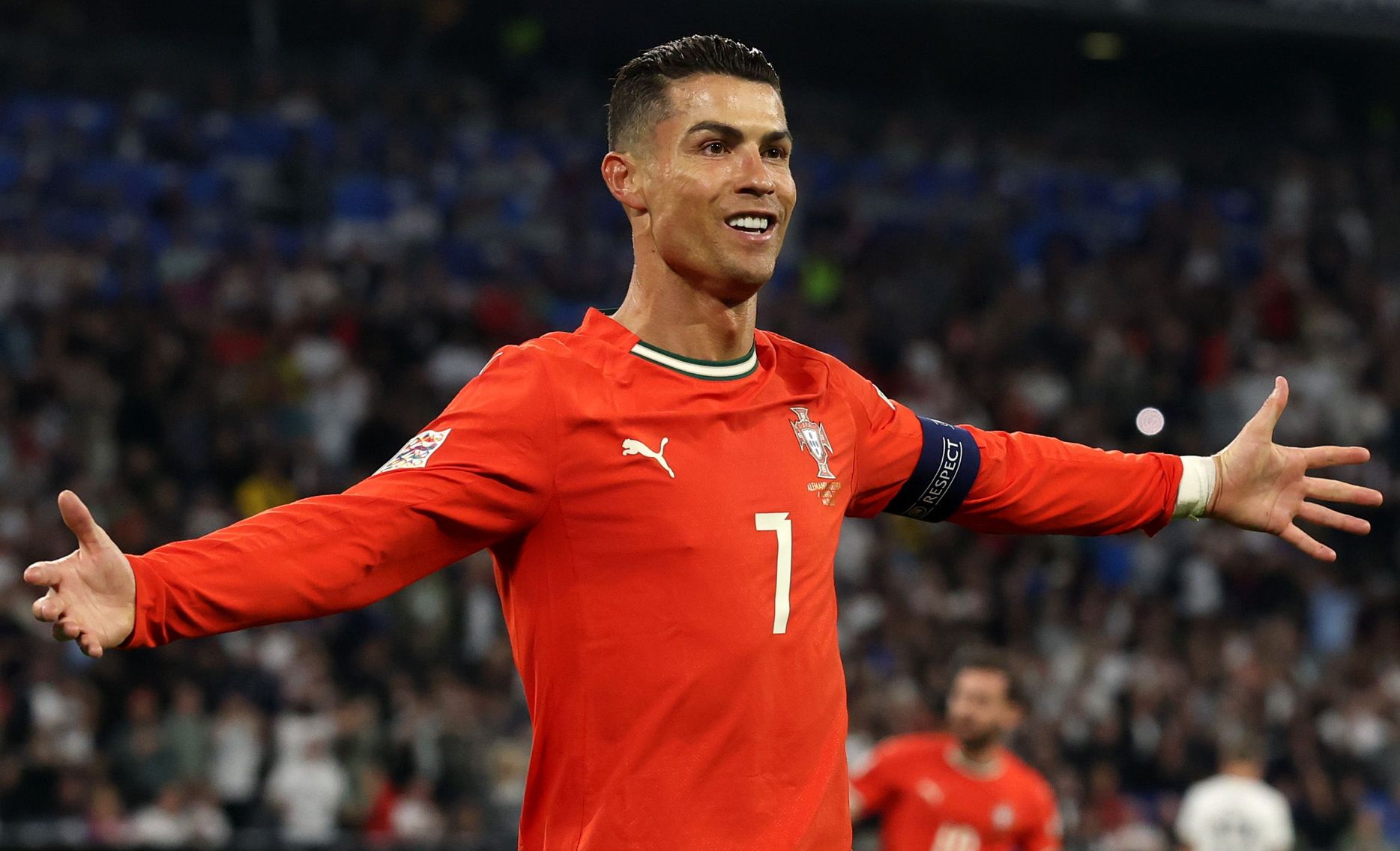 كريستيانو رونالدو قائد النصر سجل هدف التأهل أمام ألمانيا لنهائي دوري الأمم الأوروبية