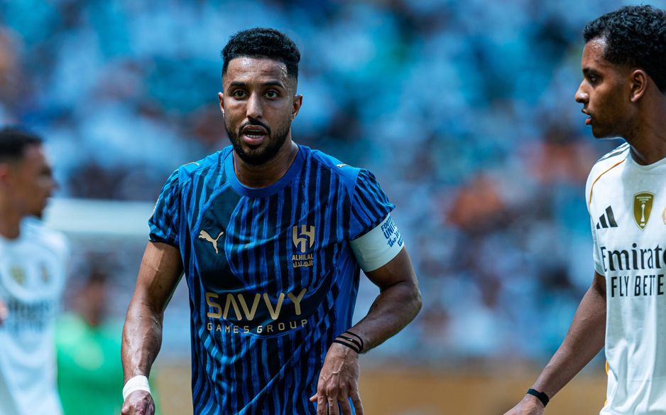 Al Hilal captain Salem Al Dawsari in action v Real Madrid at FIFA Club World Cup