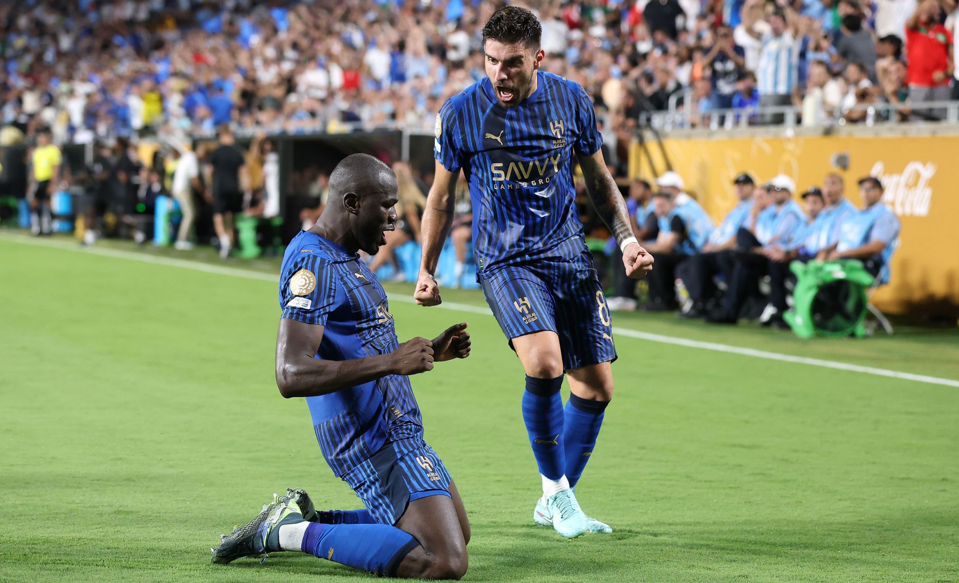 مدافع الهلال خاليدو كوليبالي يسجل هدفاً أمام مانشستر سيتي في كأس العالم للأندية