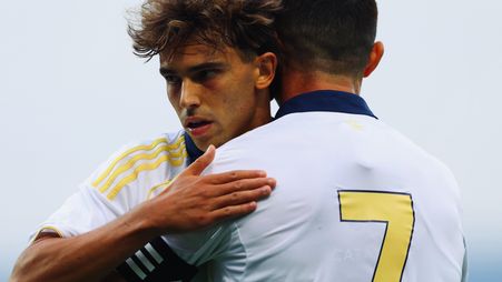 Joao Felix with new Al Nassr teammate Cristiano Ronaldo