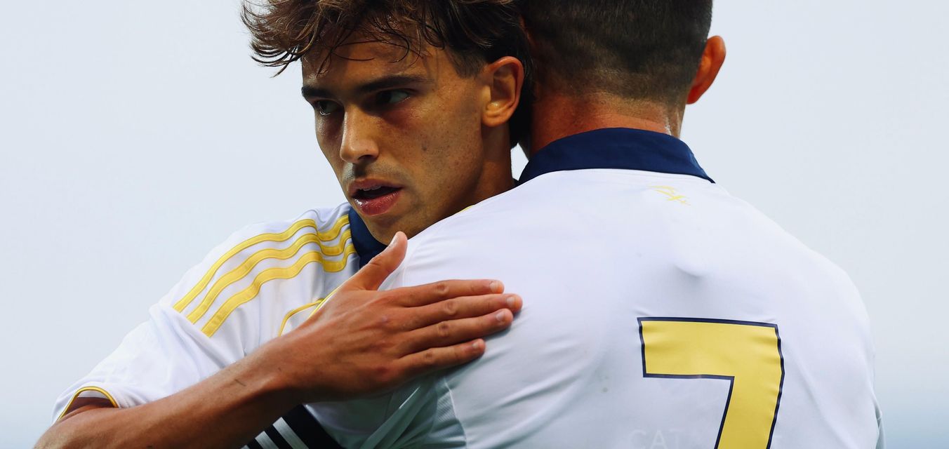 Joao Felix with new Al Nassr teammate Cristiano Ronaldo