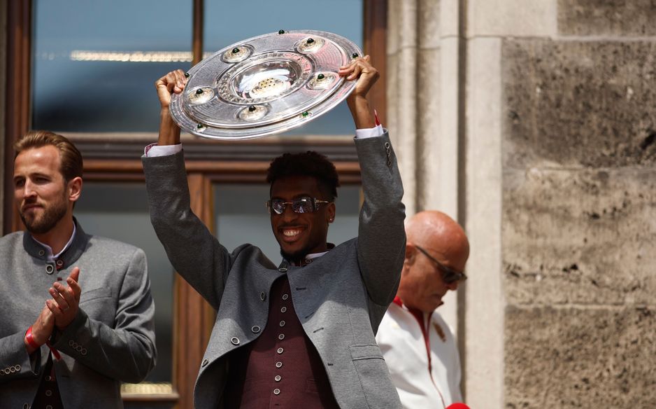 Kingsley Coman helped Bayern Munich win last season's Bundesliga title