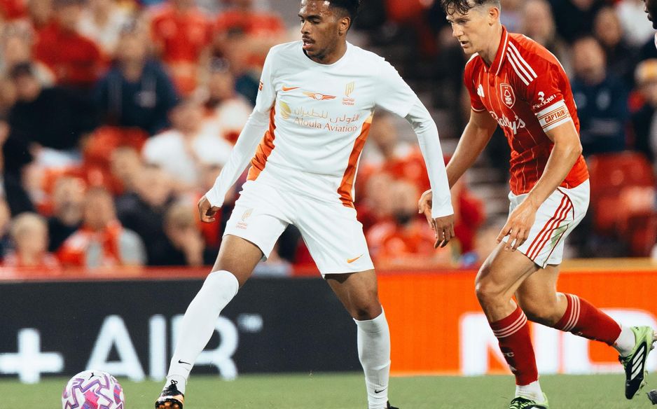 2024-25 RSL Young Player of Year Musab Al Juwayr in action for Al Qadsiah during pre-season