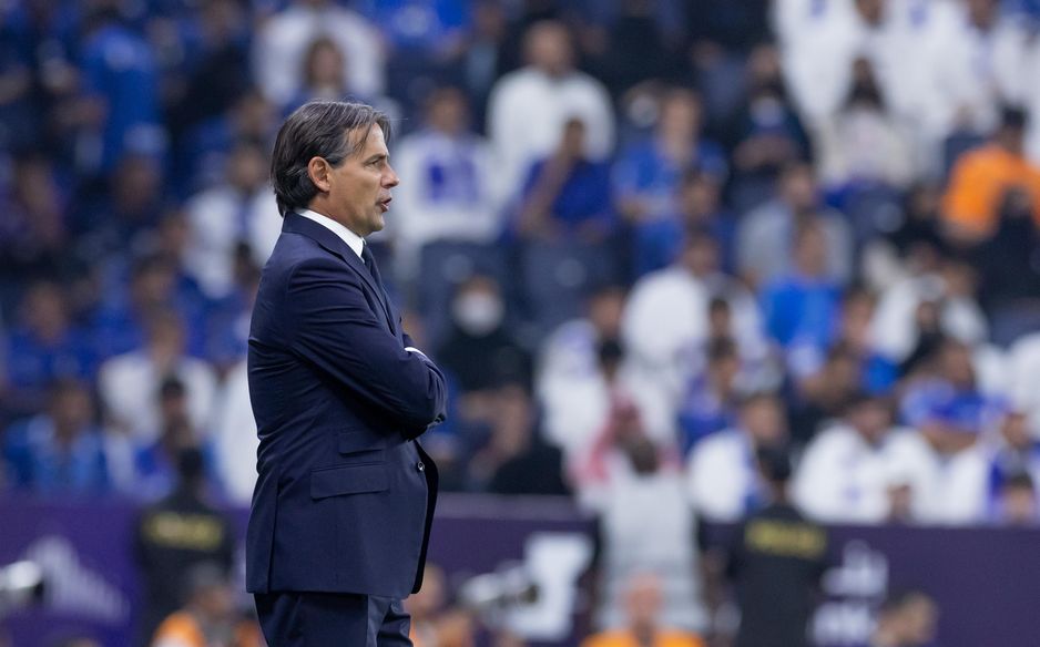 New Al Hilal manager Simone Inzaghi was taking charge of his first RSL match