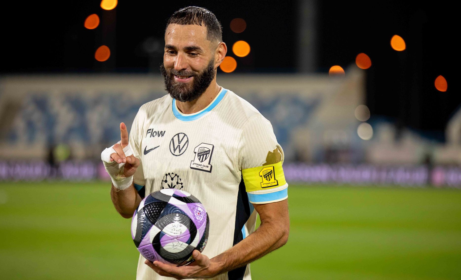 بنزيما يسجل الهاتريك الثالث له في دوري روشن السعودي