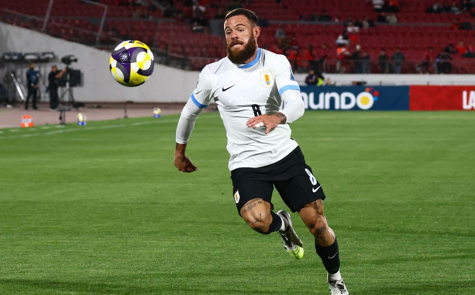 Al Qadsiah's Nahitan Nunez also featured for Uruguay in Chile