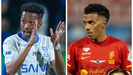 Al Hilal's Nasser Al Dawsari and Al Qadsiah's Musab Al Juwayr