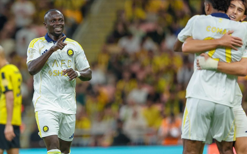 Sadio Mane opens the scoring for Al Nassr at Al Ittihad