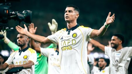 Cristiano Ronaldo leads Al Nassr's celebrations at title rivals Al Ittihad