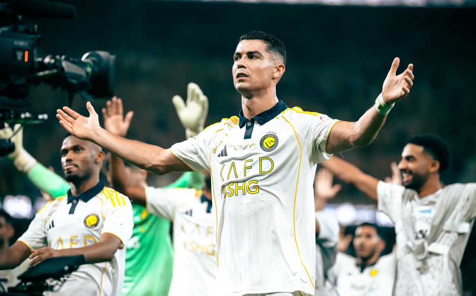 Cristiano Ronaldo leads Al Nassr's celebrations at title rivals Al Ittihad