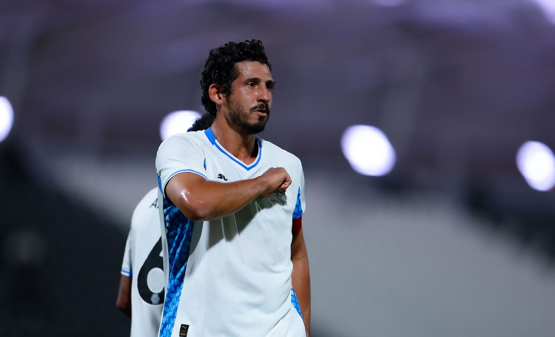 أحمد حجازي يحتفل بهدفه العاشر في دوري روشن السعودي