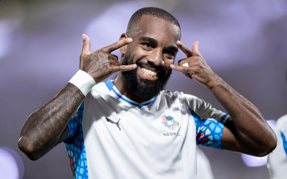 Alexandre Lacazette was the star man for NEOM SC at Al Riyadh, getting a goal and an assist