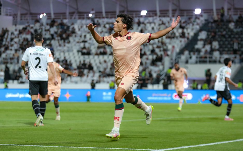 Ramiro Enrique, here celebrating his goal at Al Shabab, looks a shrewd signing by Al Kholood