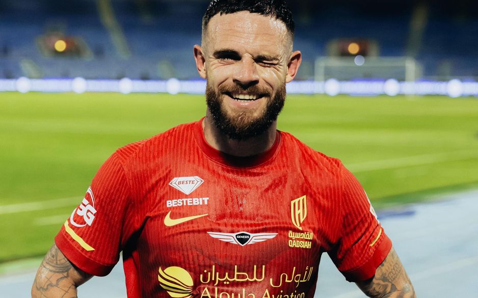 The smile says it all: Nahitan Nandez is clearly enjoying life at Al Qadsiah
