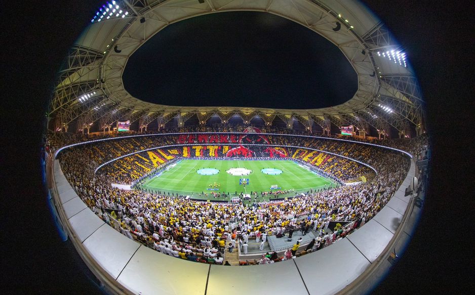 The incredible tifo pre-match before Al Ittihad v Al Nassr in MW4