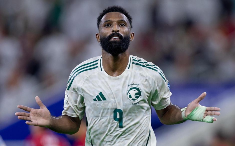 Feras Al Buraikan scores for Saudi Arabia v Indonesia in 2026 FIFA World Cup qualifier