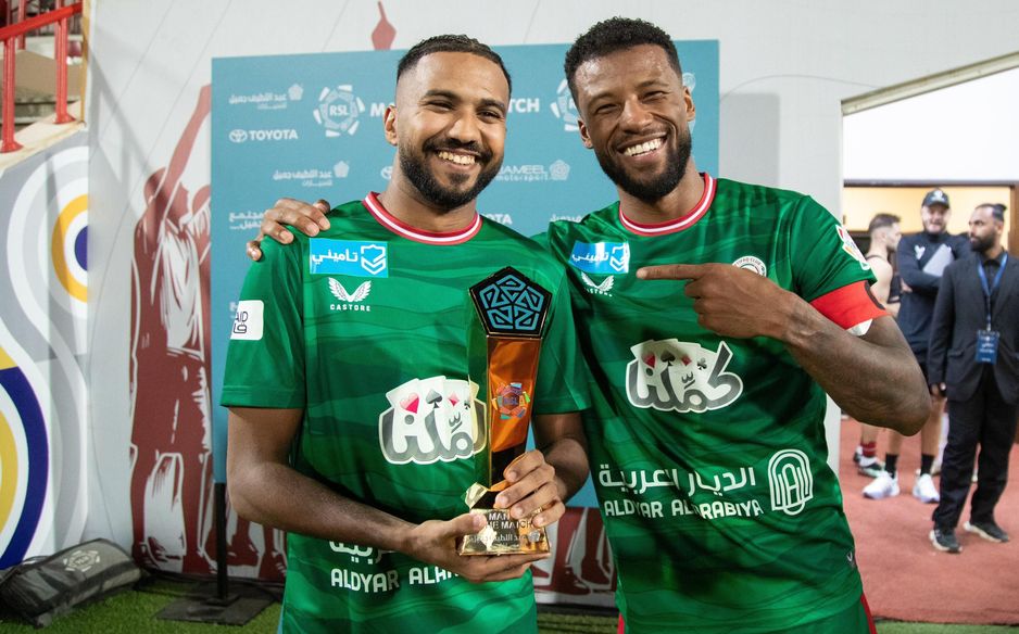 With two goals and an assist, Khalid Al Ghannam was deservedly voted Man of the Match at Damac