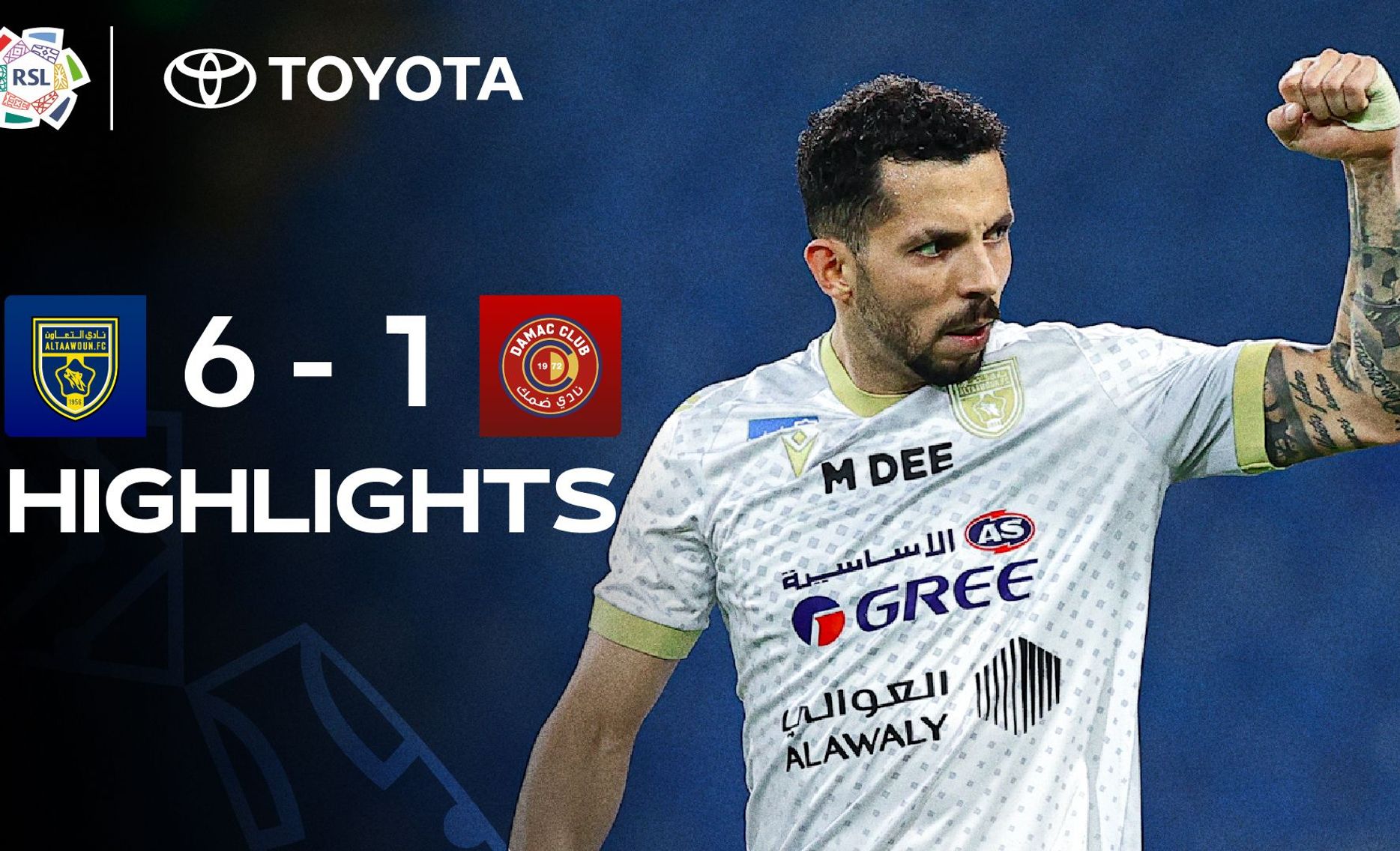 Al Taawoun 6-1 Damac
