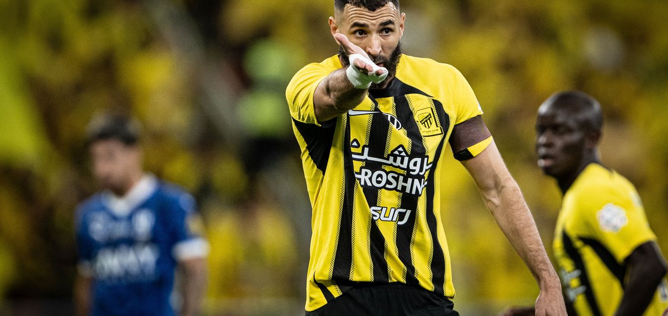 Karim Benzema in Saudi Clasico between Al Ittihad and Al Hilal