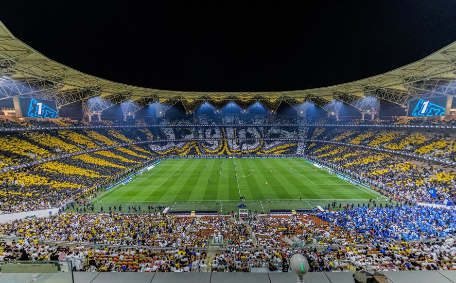 Yet another impressive tifo from the Al Ittihad fans, this time in Clasico v Al Hilal