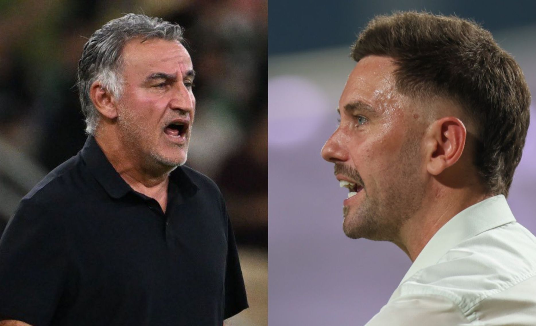 المدرب الانجليزي الوحيد مع المدرب الفرنسي الوحيد