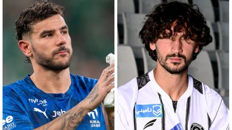 Theo Hernandez and Yacine Adli Al Hilal v Al Shabab