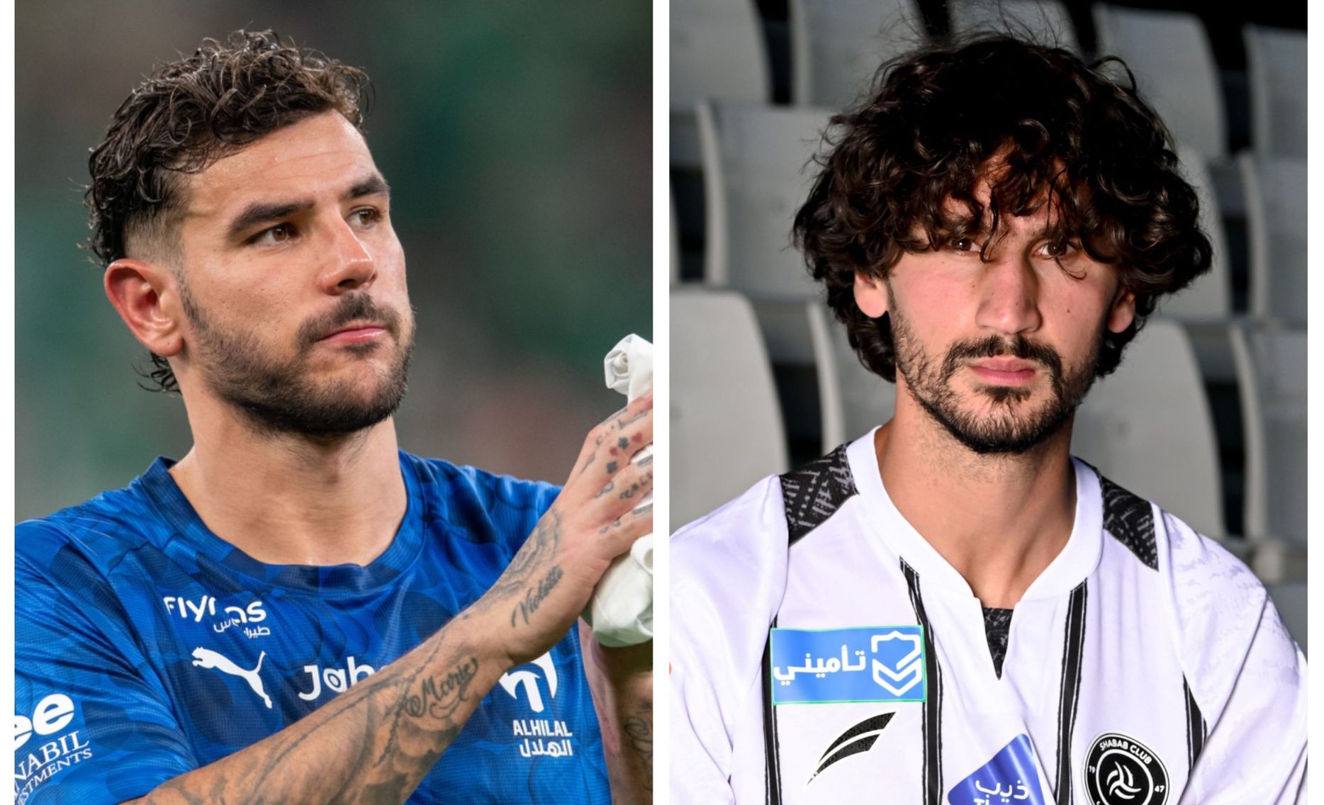 Theo Hernandez and Yacine Adli Al Hilal v Al Shabab