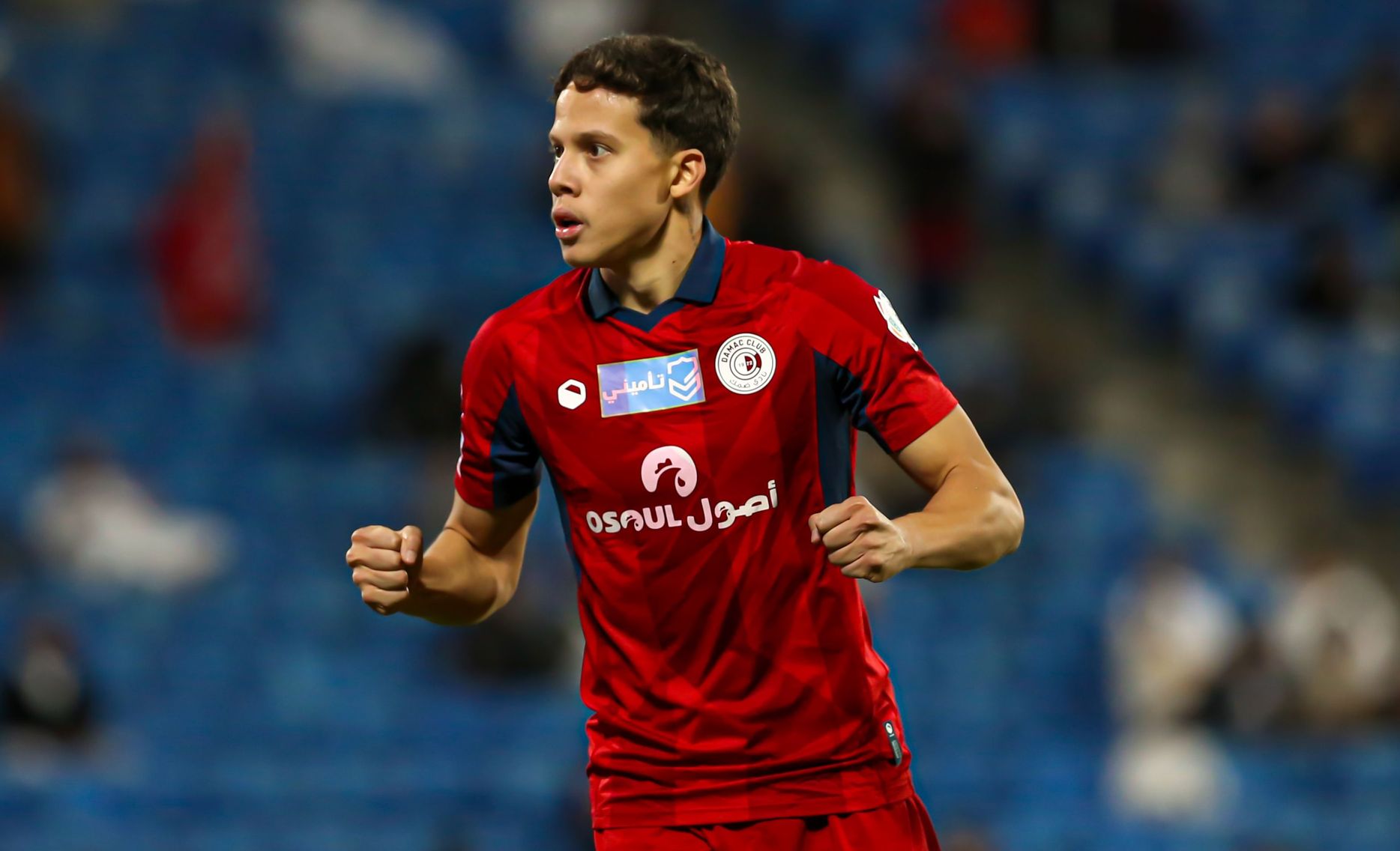 ديفيد كايكي بعد احتساب الهدف العكسي إثر تمريرته في مباراة ضمك والفتح