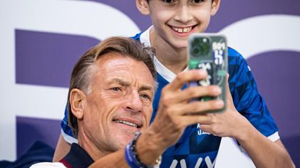 Saudi Arabia manager Herve Renard at Al Hilal v Al Shabab