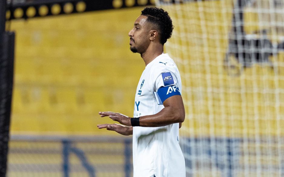 Salem Al Dawsari scores for Al Hilal at Al Gharafa in the AFC Champions League Elite