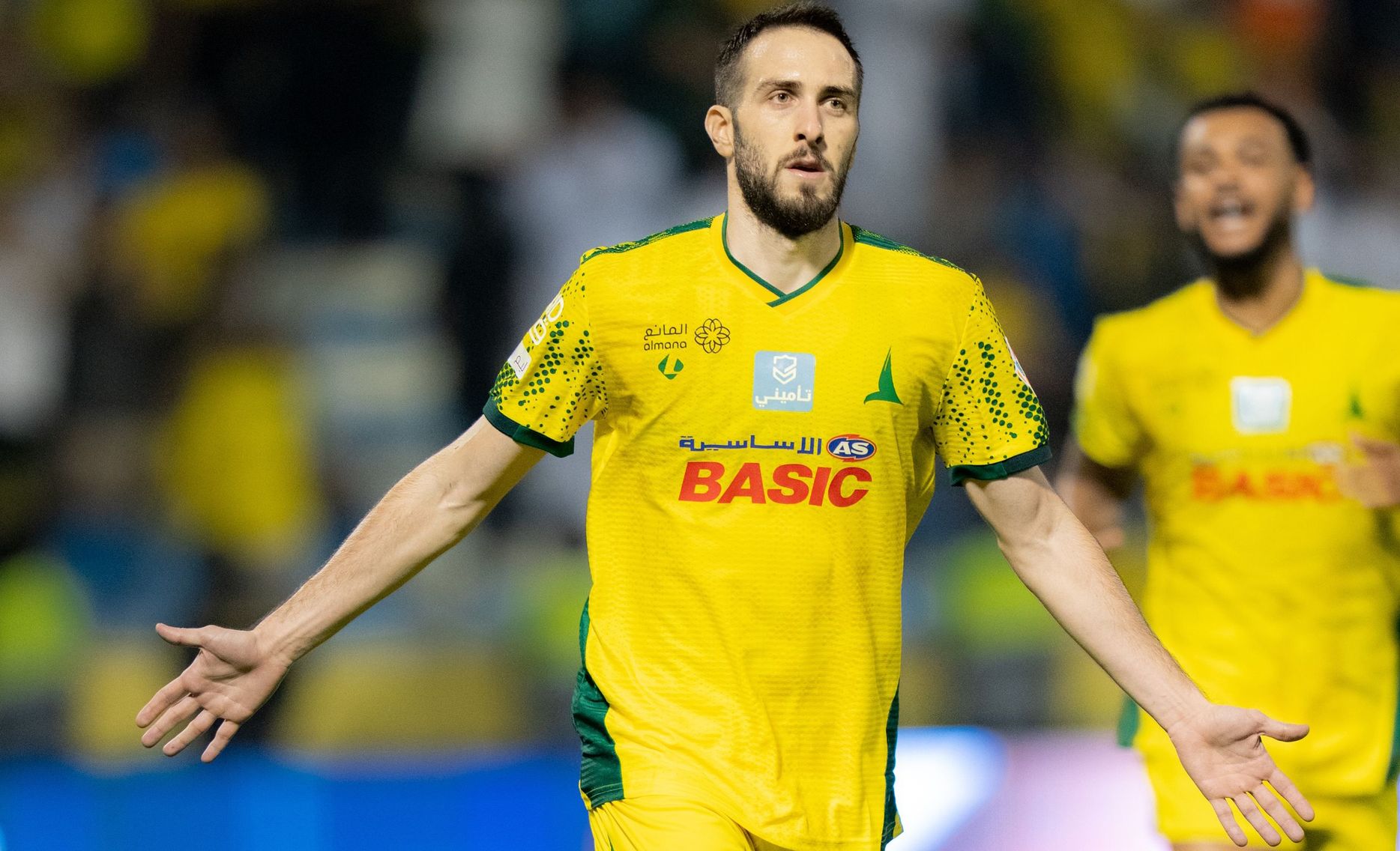 فورتونيس سجل ثنائية في تعادل الخليج أمام الاتحاد