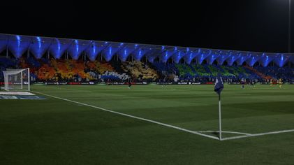 Al Fateh fan tifo before match v Al Taawoun