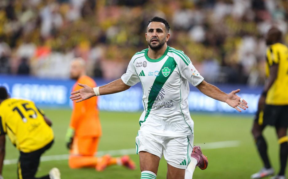 Al Ahli winger Riyad Mahrez scores Sea Derby winner v Al Ittihad
