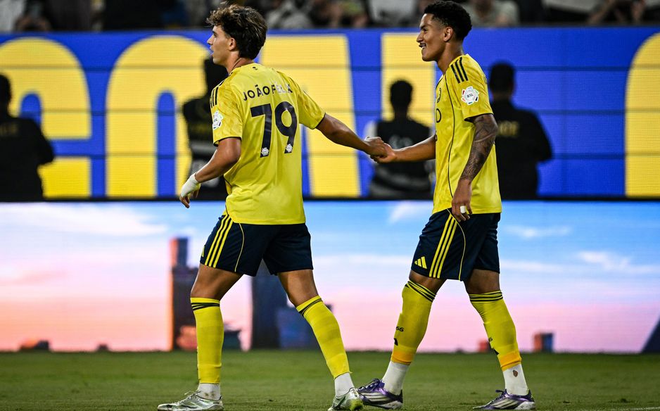 تشارك أنجيلو وفيلكس في صناعة وتسجيل أول أهداف النصر في الموسم