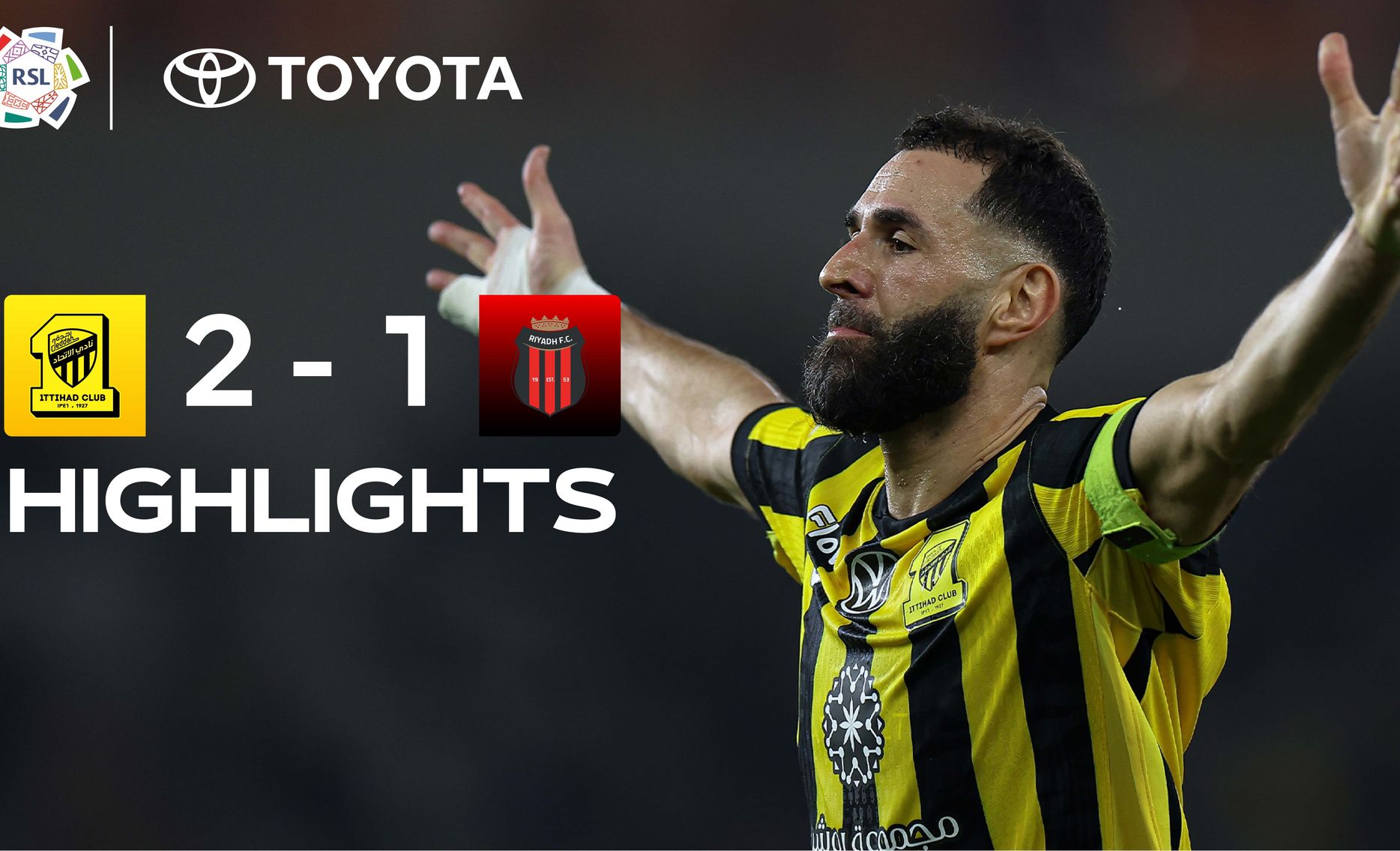 غلاف ملخص مباراة الاتحاد والرياض