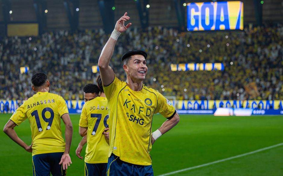 Cristiano Ronaldo celebrates Goal of Season contender at home to Al Khaleej