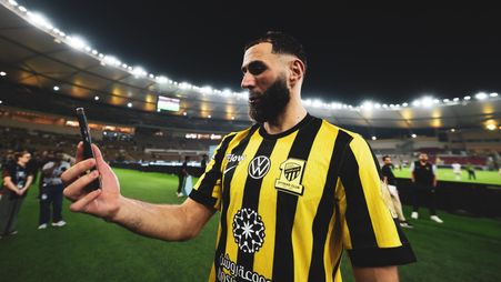 Al Ittihad captain Karim Benzema v Al Riyadh