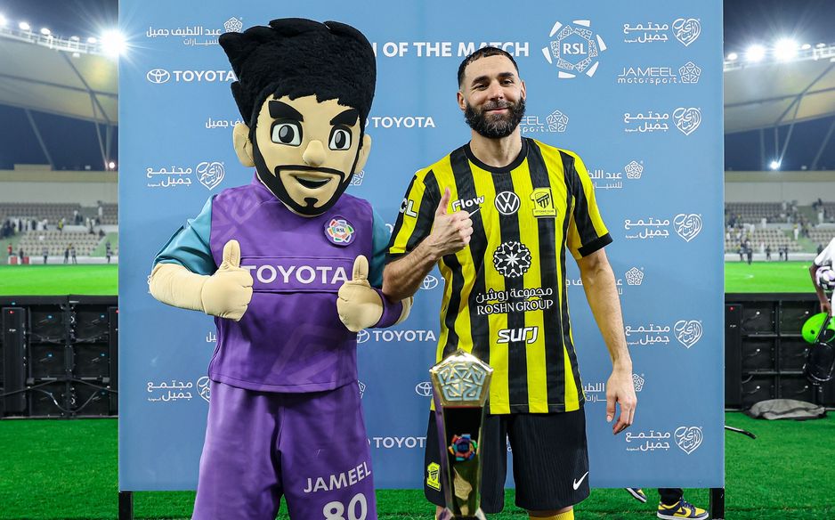 ساهم كريم بنزيما بتحقيق فريقه الانتصار على الرياض في الجولة التاسعة بتسجيله هدفًا