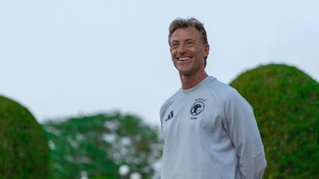 Saudi Arabia manager Herve Renard before 2025 FIFA Arab Cup
