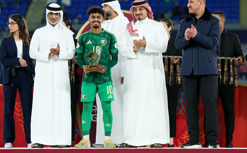 Abdulaziz Al Elewa was named best player at the 2025 AGCFF U23 Gulf Cup