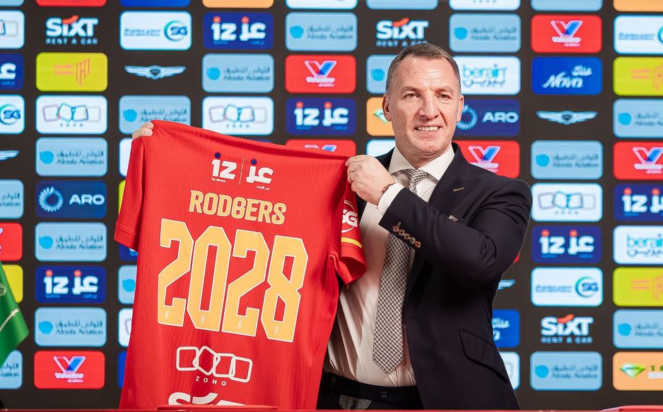 Brendan Rodgers has signed with Al Qadsiah until 2028