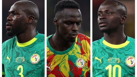 غلاف اللاعبين كاليدو كوليبالي، وإدوارد ميندي، وساديو ماني، نجوم دوري روشن السعودي في منتخب السنغال