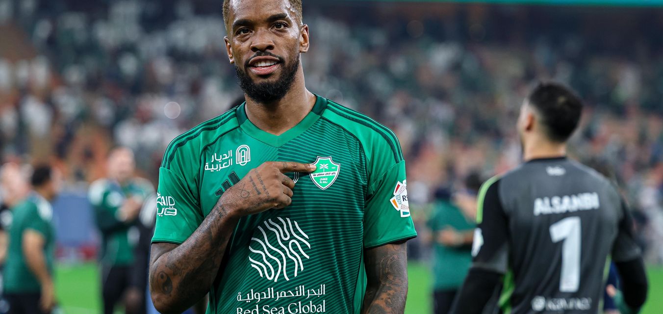 Ivan Toney celebrates Al Ahli's win v Al Nassr