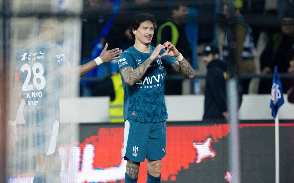 داروين نونيز افتتح التسجيل للهلال في مباراة القبض على الصدارة