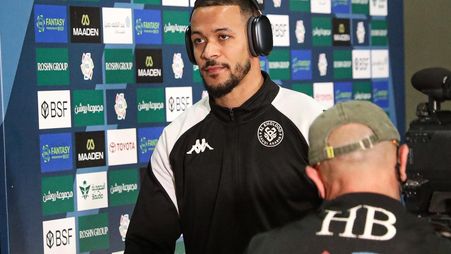 Al Kholood captain William Troost-Ekong pre-match