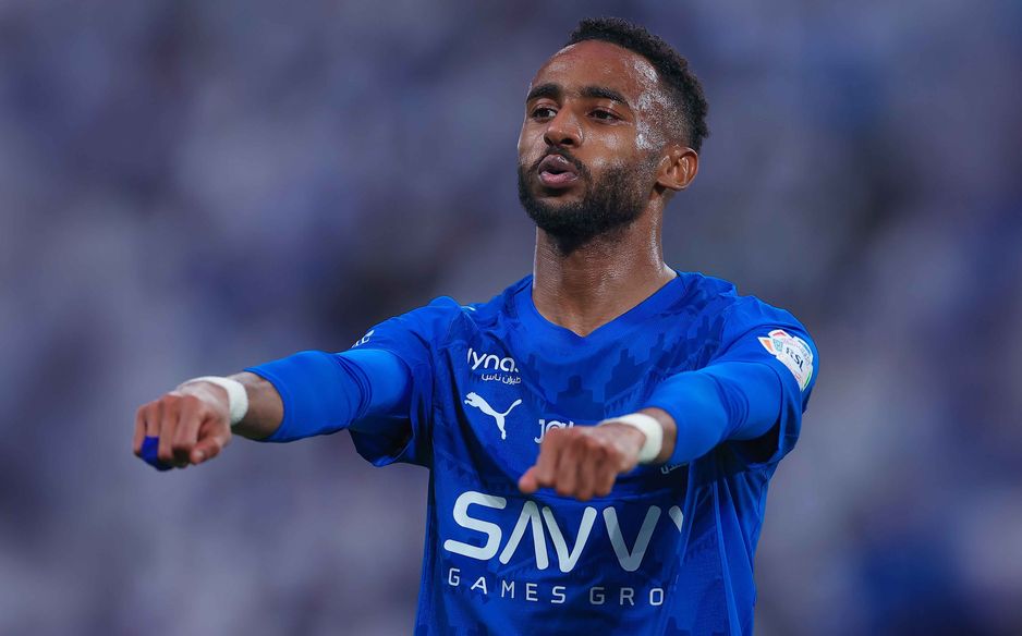 متعب الحربي أول هلالي يحتفل في الموسم الحالي